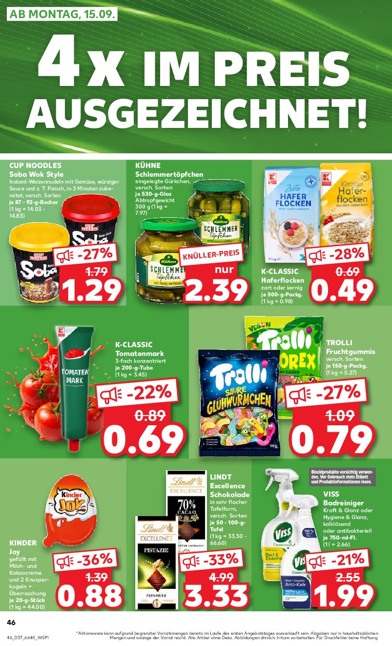 kaufland - Kaufland-Prospekt gültig vom 11.09. bis 17.09. - page: 46