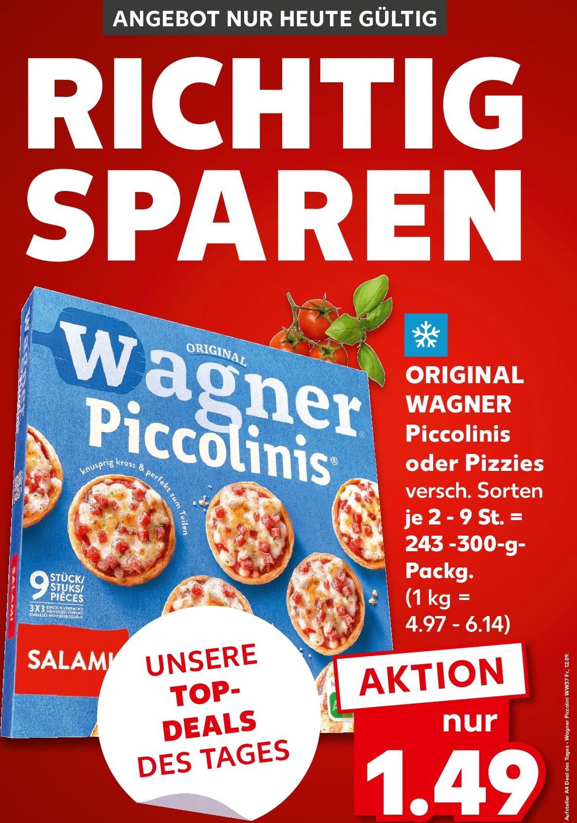 kaufland - Kaufland - Richtig Sparen-Prospekt gültig vom 12.09. bis 12.09.