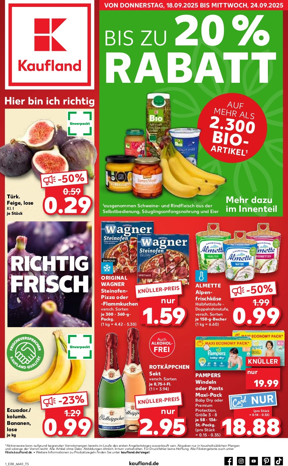 kaufland - Kaufland-Prospekt gültig vom 18.09. bis 24.09.