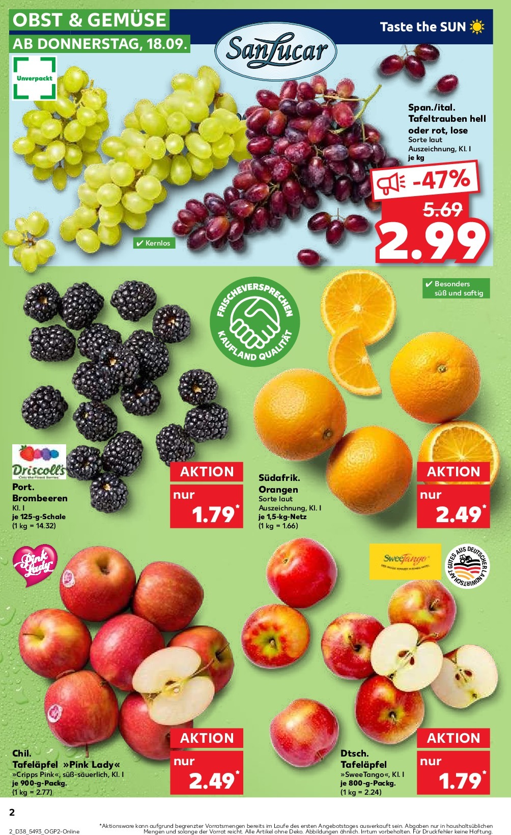 kaufland - Kaufland-Prospekt gültig vom 18.09. bis 24.09. - page: 2