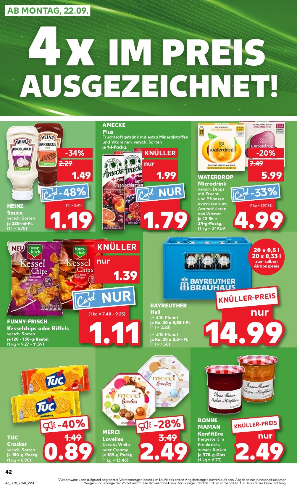 kaufland - Kaufland-Prospekt gültig vom 18.09. bis 24.09. - page: 42