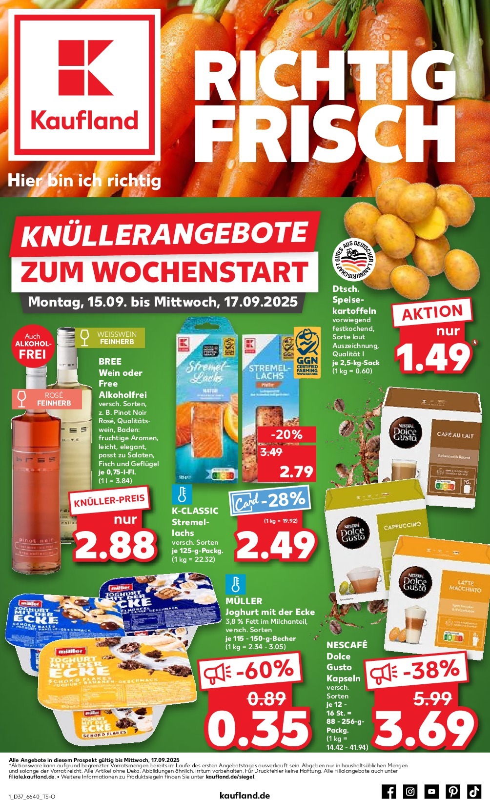 kaufland - Kaufland-Prospekt gültig vom 15.09. bis 17.09.
