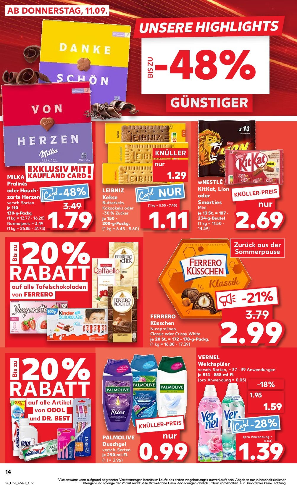 kaufland - Kaufland-Prospekt gültig vom 15.09. bis 17.09. - page: 14