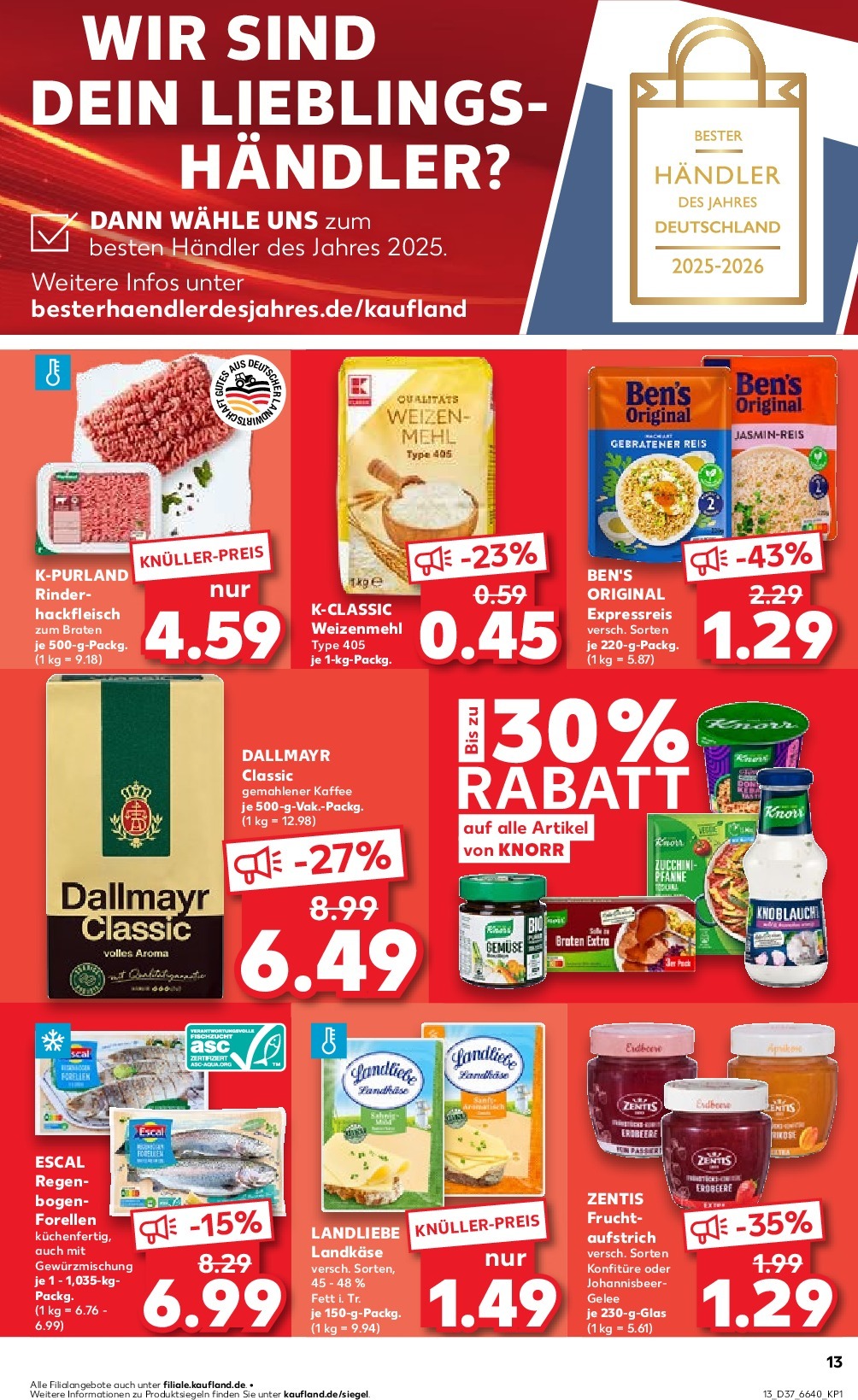 kaufland - Kaufland-Prospekt gültig vom 15.09. bis 17.09. - page: 13