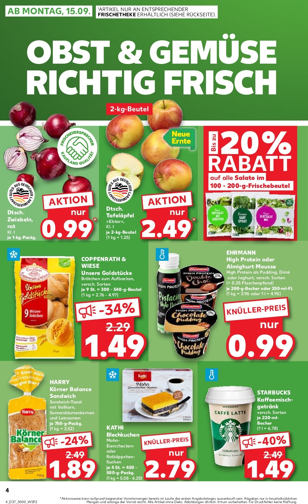 kaufland - Kaufland-Prospekt gültig vom 15.09. bis 17.09. - page: 4