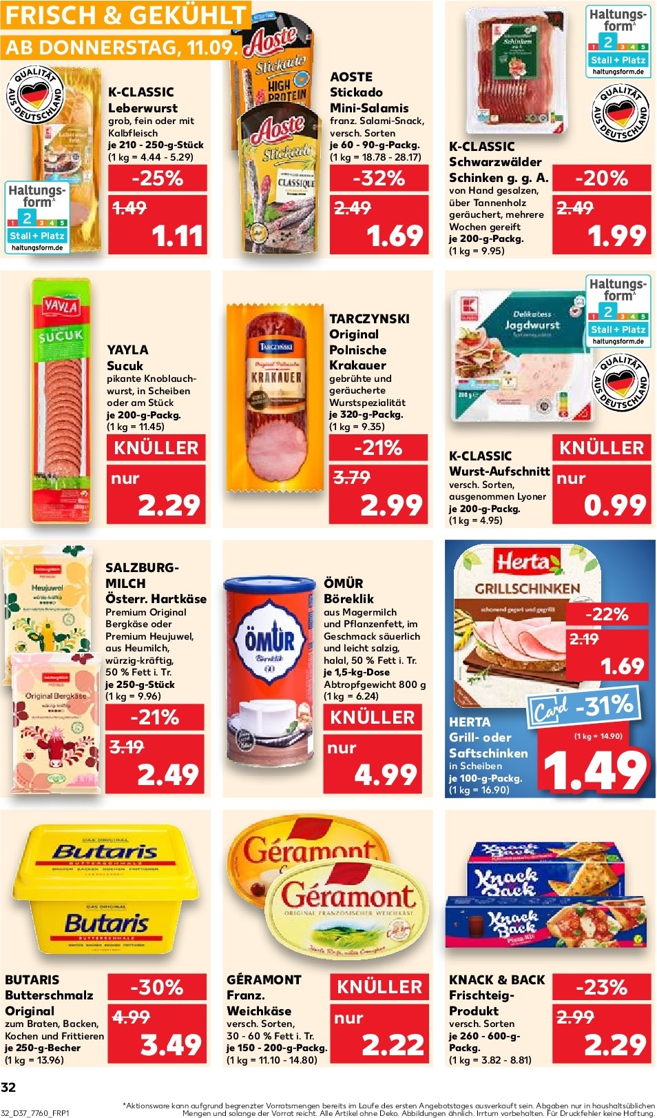 kaufland - Kaufland-Prospekt gültig vom 15.09. bis 17.09. - page: 32