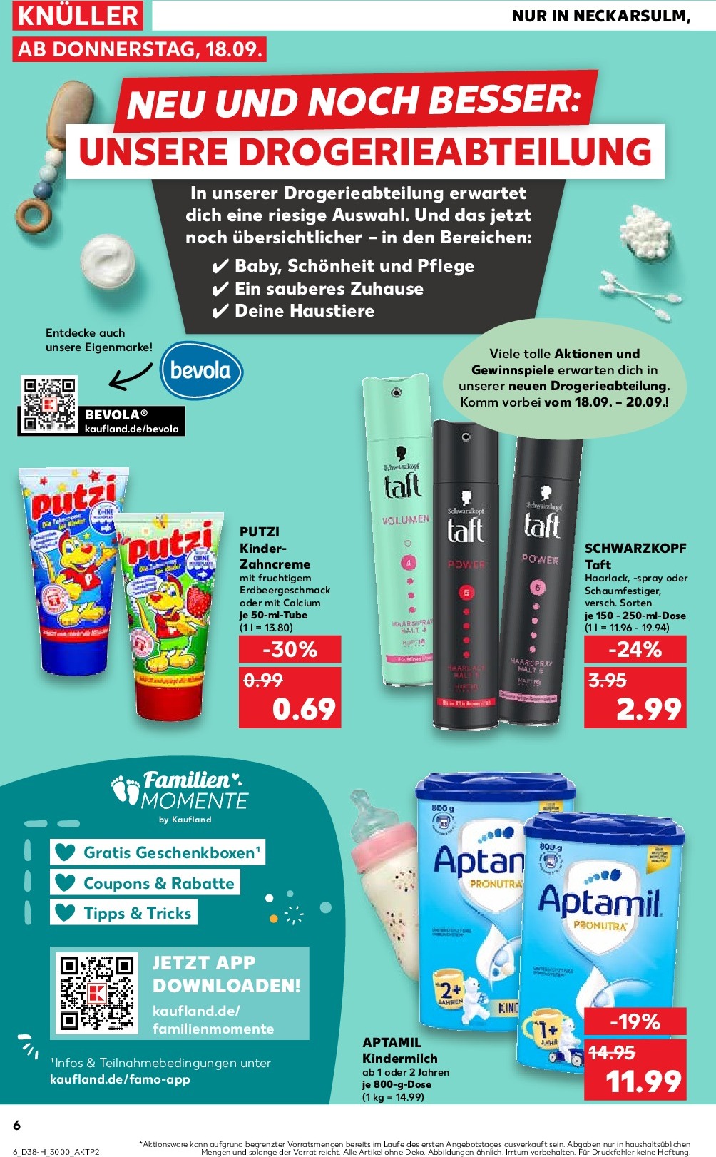 kaufland - Kaufland - Extra-Angebote-Prospekt gültig vom 18.09. bis 24.09. - page: 6