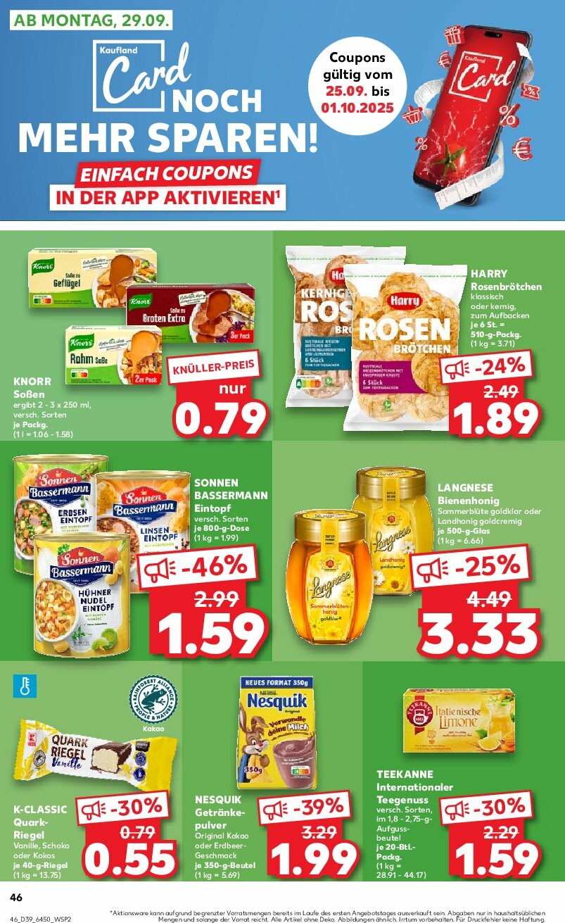 kaufland - Kaufland-Prospekt gültig vom 25.09. bis 01.10. - page: 46