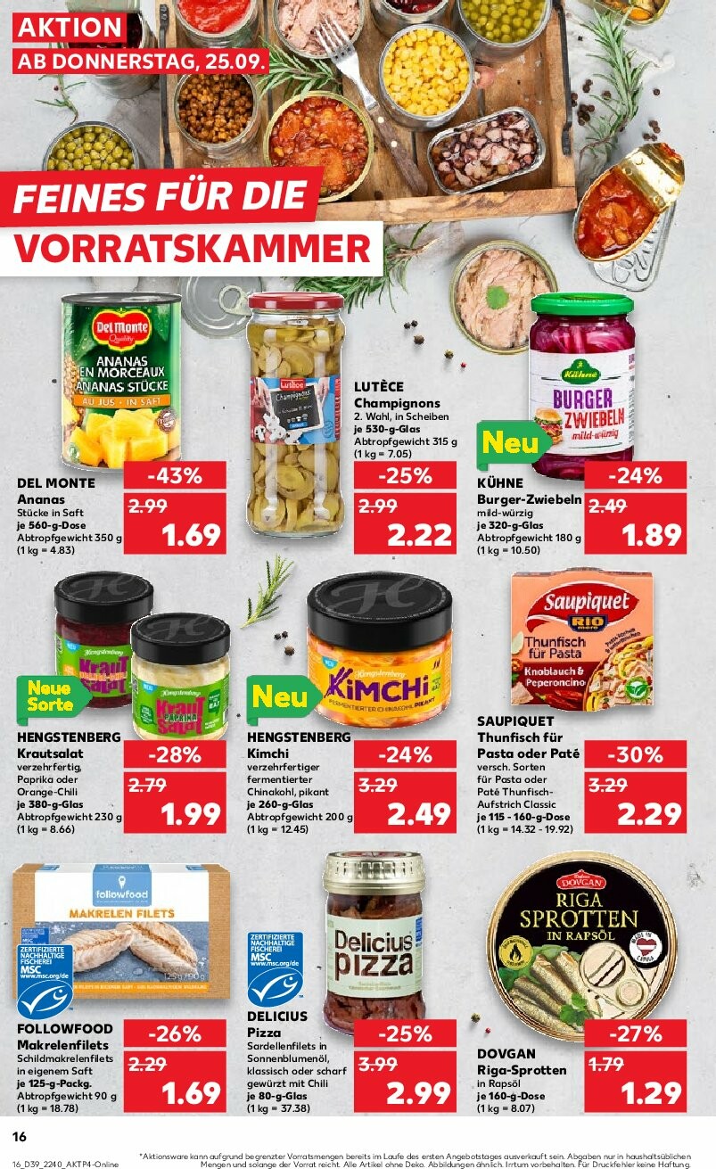 kaufland - Kaufland-Prospekt gültig vom 25.09. bis 01.10. - page: 16