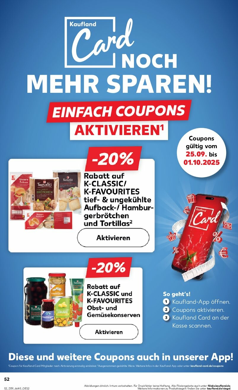 kaufland - Kaufland-Prospekt gültig vom 25.09. bis 01.10. - page: 52