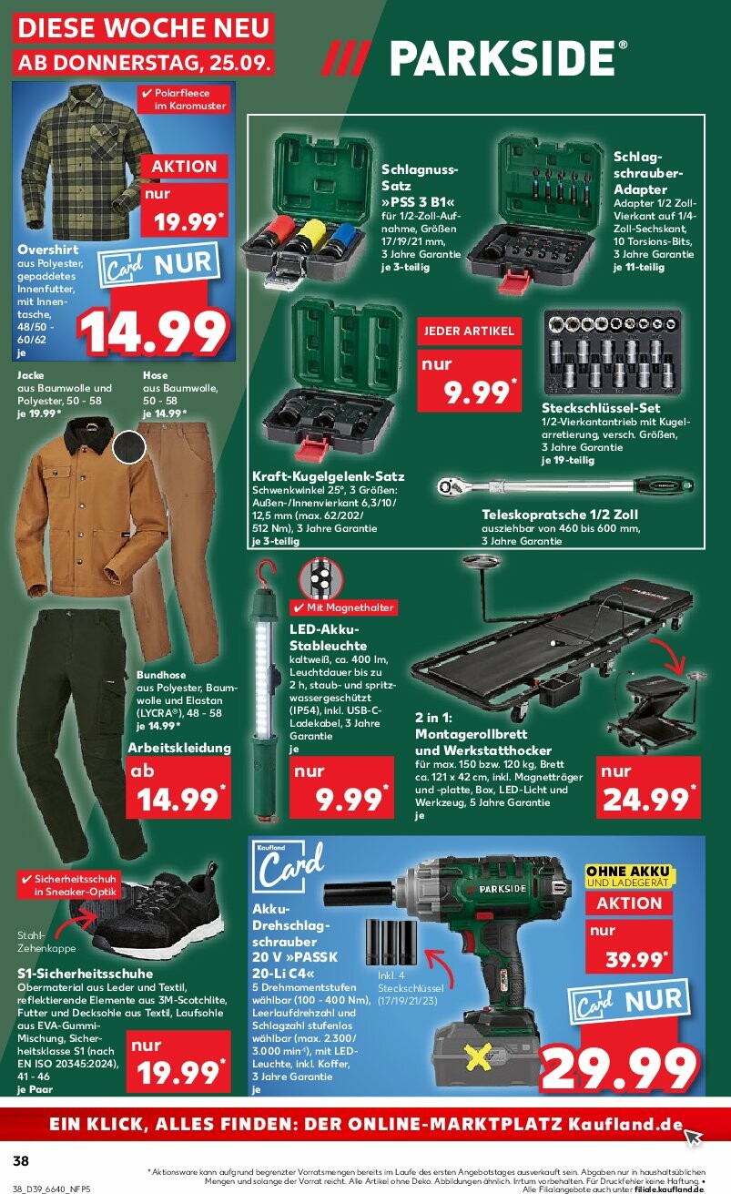 kaufland - Kaufland-Prospekt gültig vom 25.09. bis 01.10. - page: 38