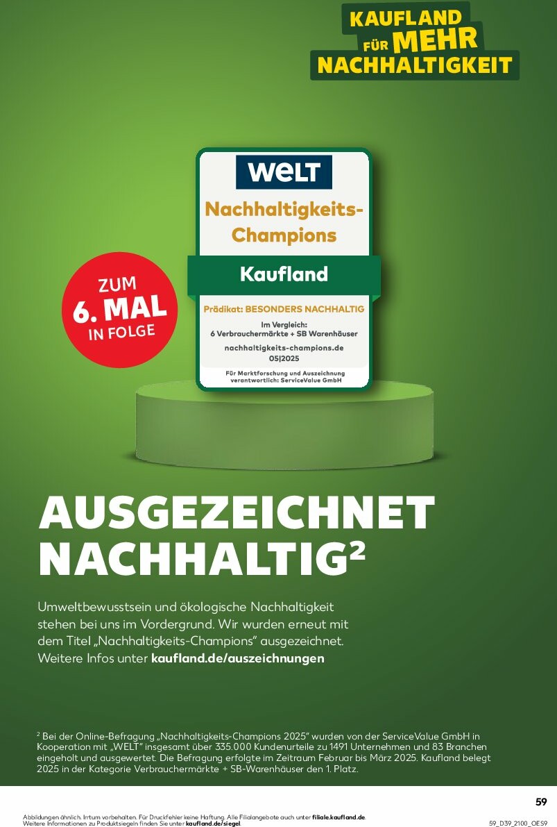 kaufland - Kaufland-Prospekt gültig vom 25.09. bis 01.10. - page: 59