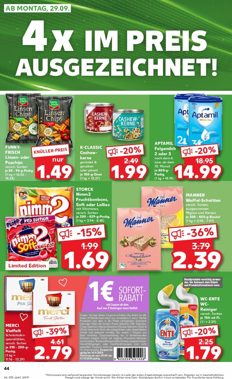kaufland - Kaufland-Prospekt gültig vom 25.09. bis 01.10. - page: 44