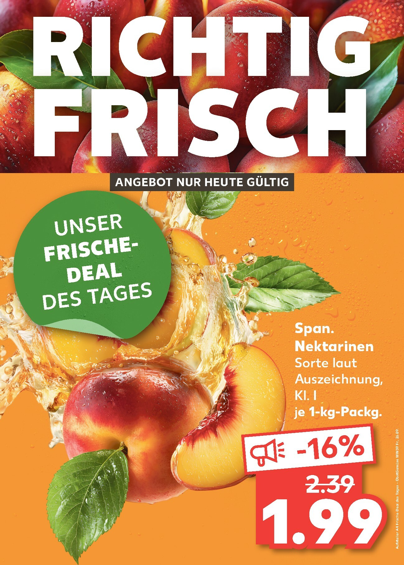 kaufland - Kaufland - Richtig Frisch-Prospekt gültig vom 26.09. bis 26.09.