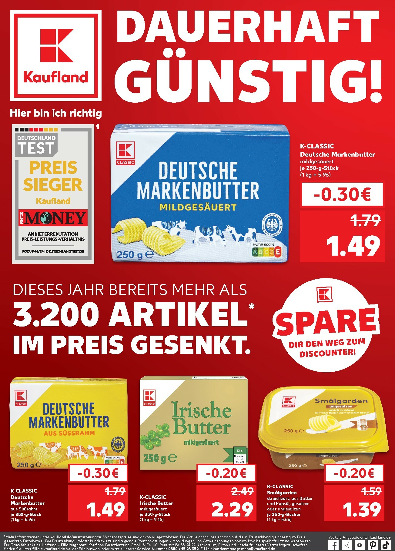 kaufland - Kaufland - Markenbutter-Prospekt gültig vom 26.09. bis 01.10.