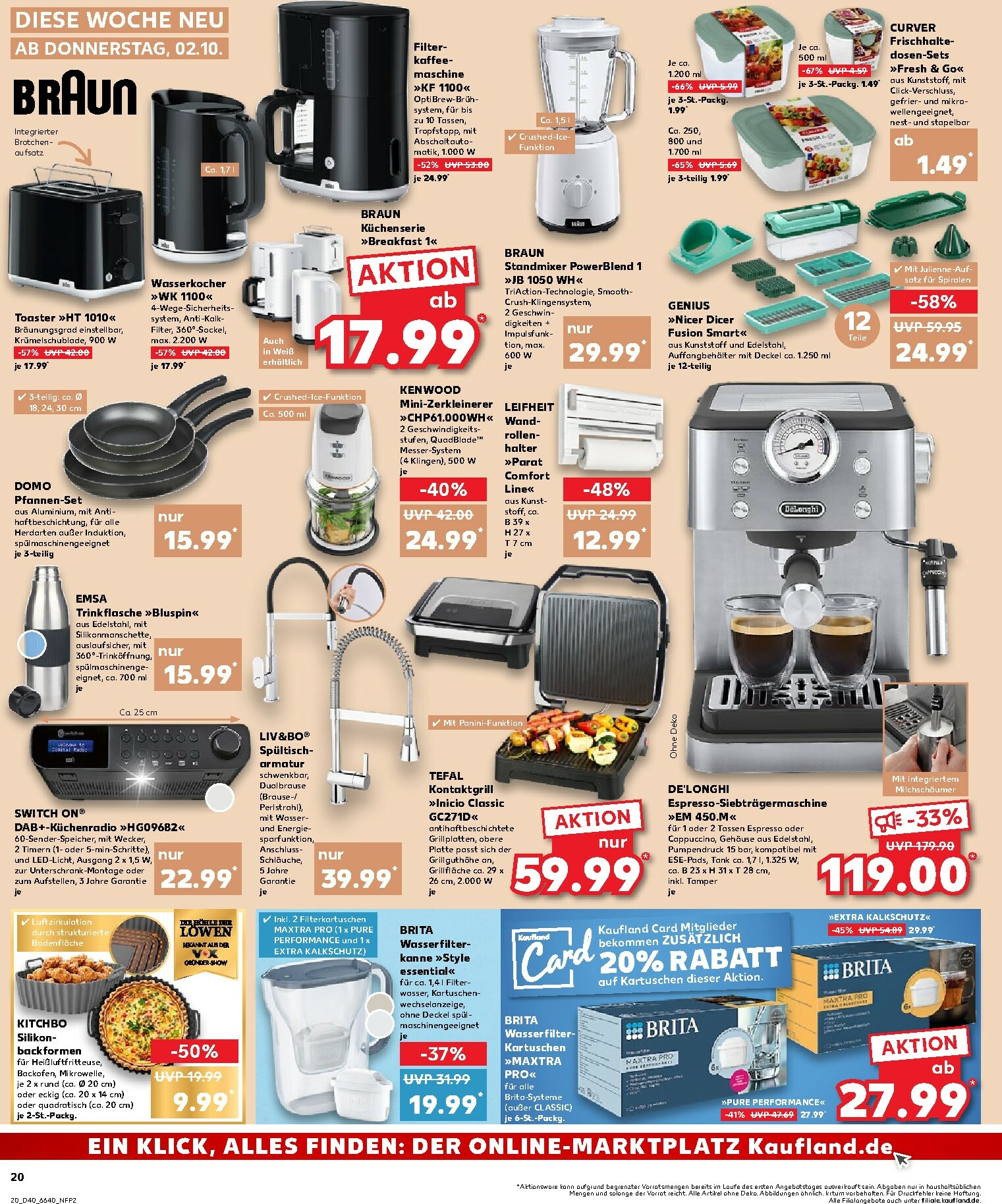 kaufland - Kaufland-Prospekt gültig vom 02.10. bis 08.10. - page: 20