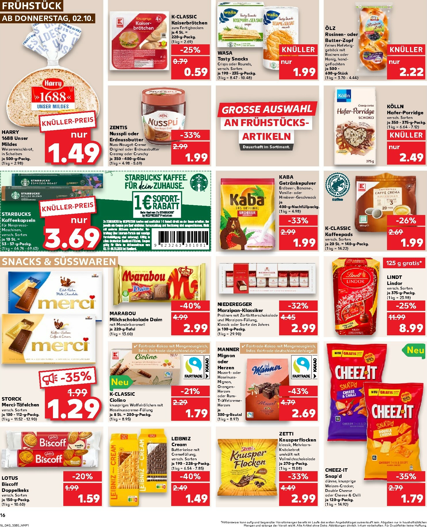 kaufland - Kaufland-Prospekt gültig vom 02.10. bis 08.10. - page: 16