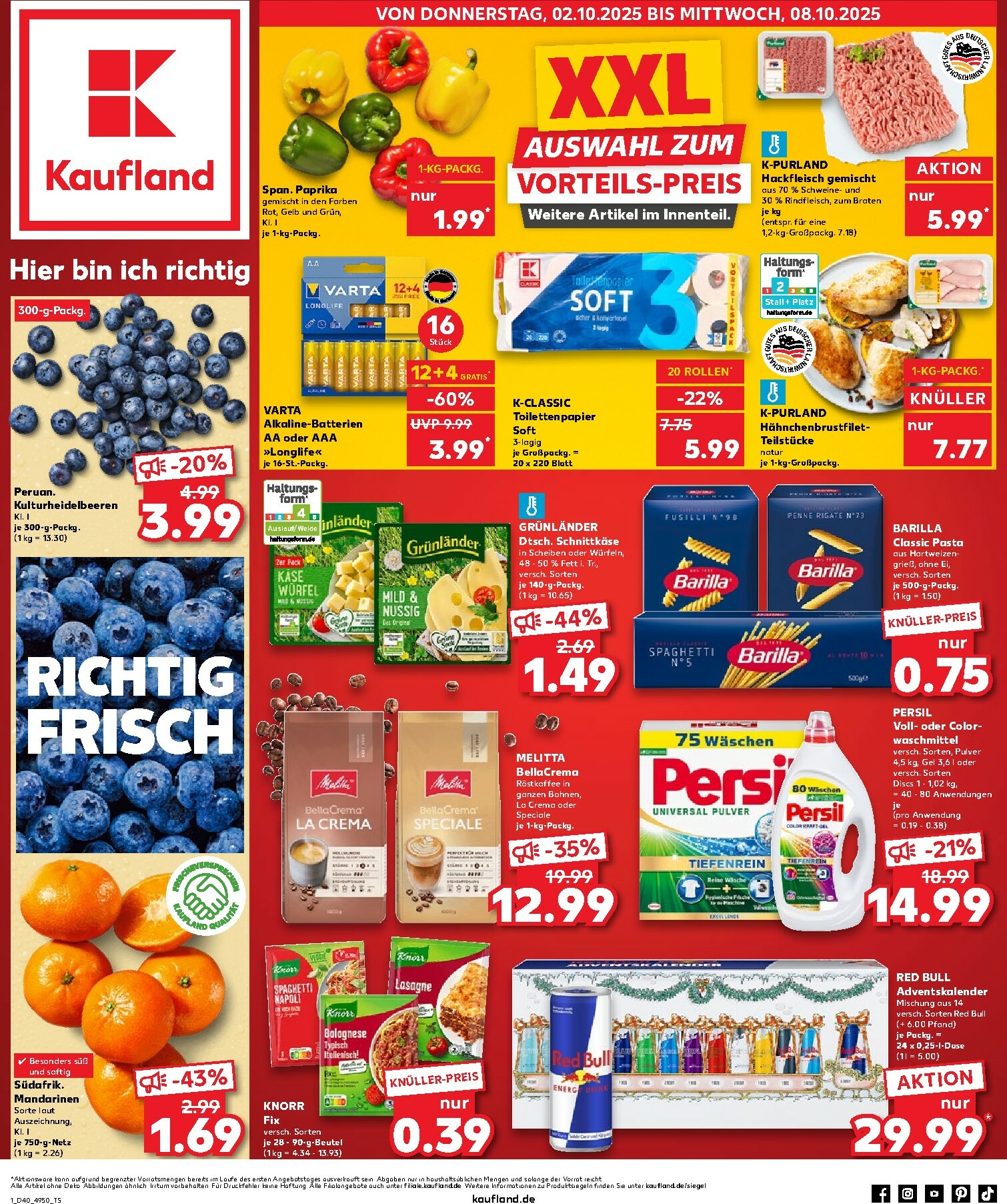 kaufland - Kaufland-Prospekt gültig vom 02.10. bis 08.10.