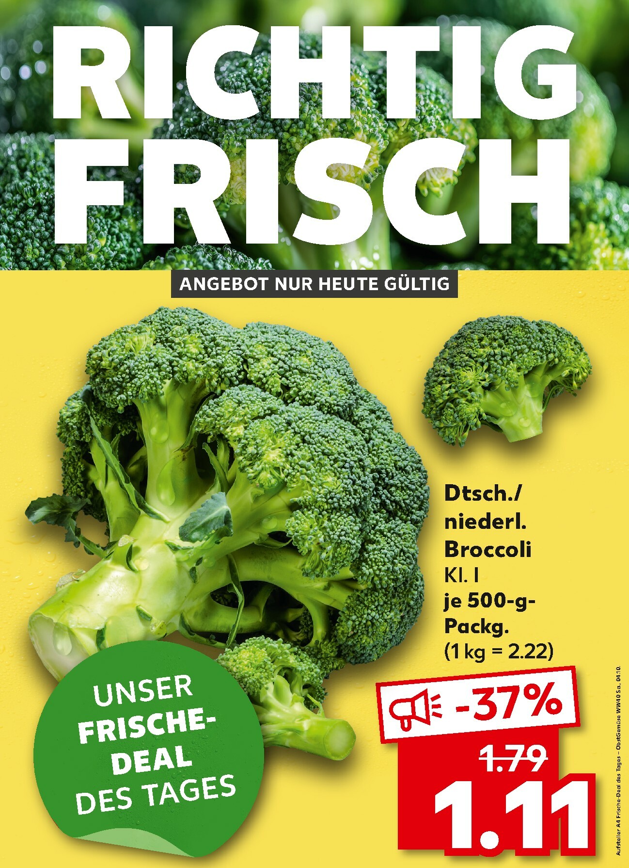 kaufland - Kaufland - Richtig Frisch-Prospekt gültig vom 04.10. bis 04.10.