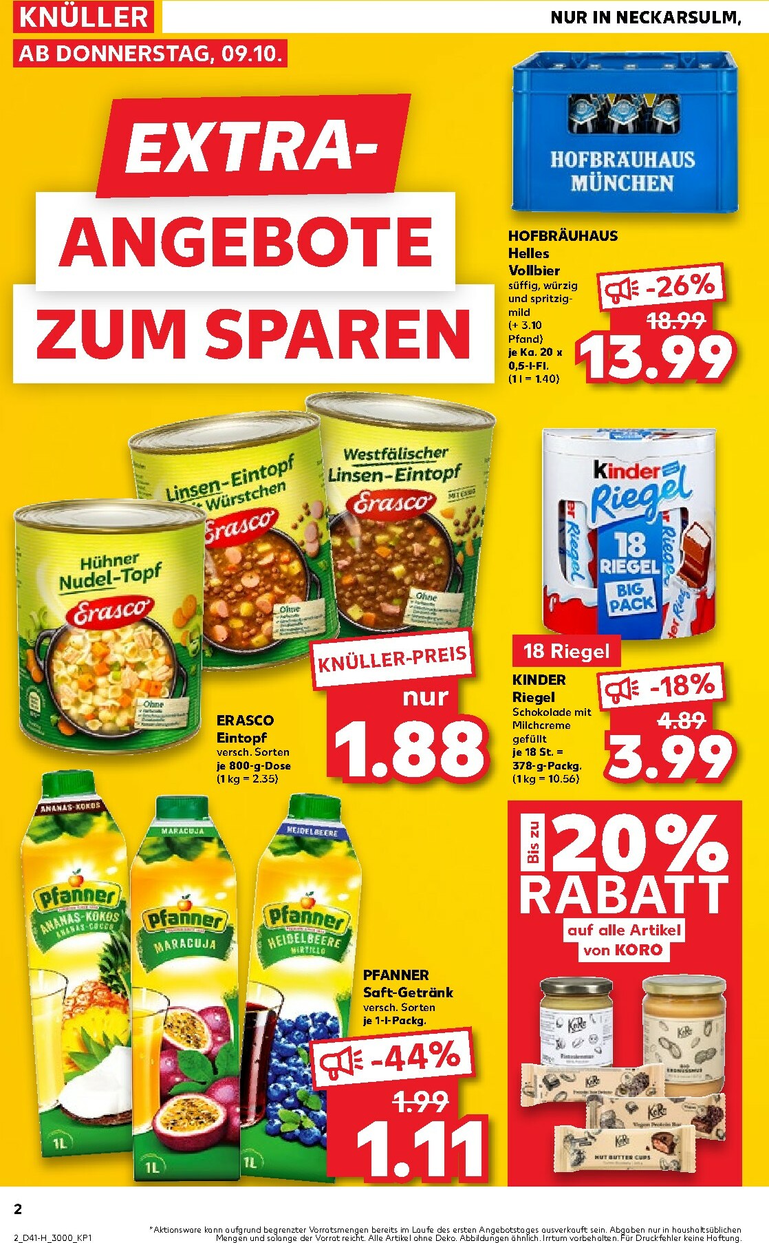 kaufland - Kaufland - Neckarsulm-Prospekt gültig vom 09.10. bis 15.10. - page: 2