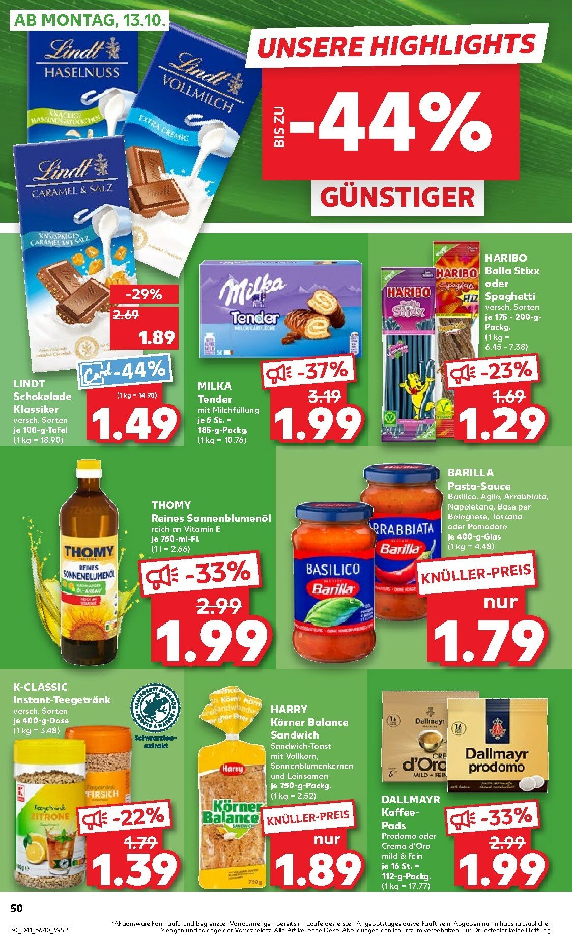 kaufland - Kaufland-Prospekt gültig vom 09.10. bis 15.10. - page: 50