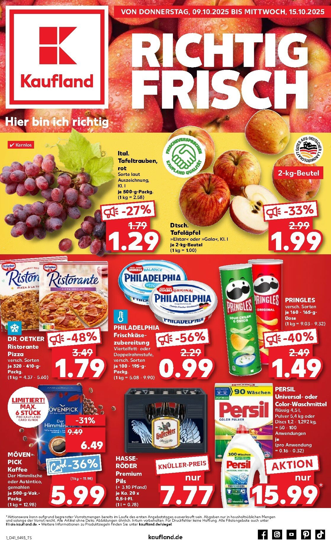 kaufland - Kaufland-Prospekt gültig vom 09.10. bis 15.10. - page: 1