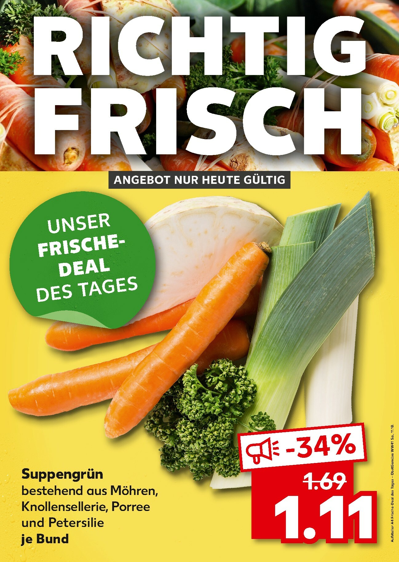 kaufland - Kaufland - Richtig Frisch-Prospekt gültig vom 11.10. bis 11.10.