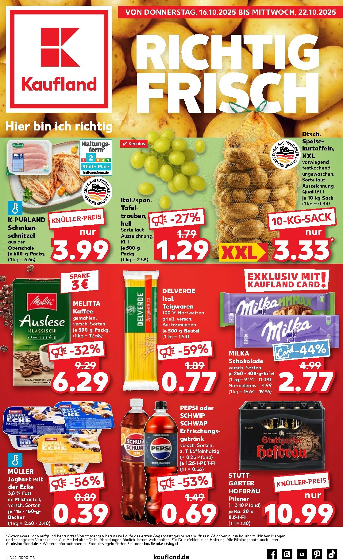 kaufland - Kaufland-Prospekt gültig vom 16.10. bis 22.10.
