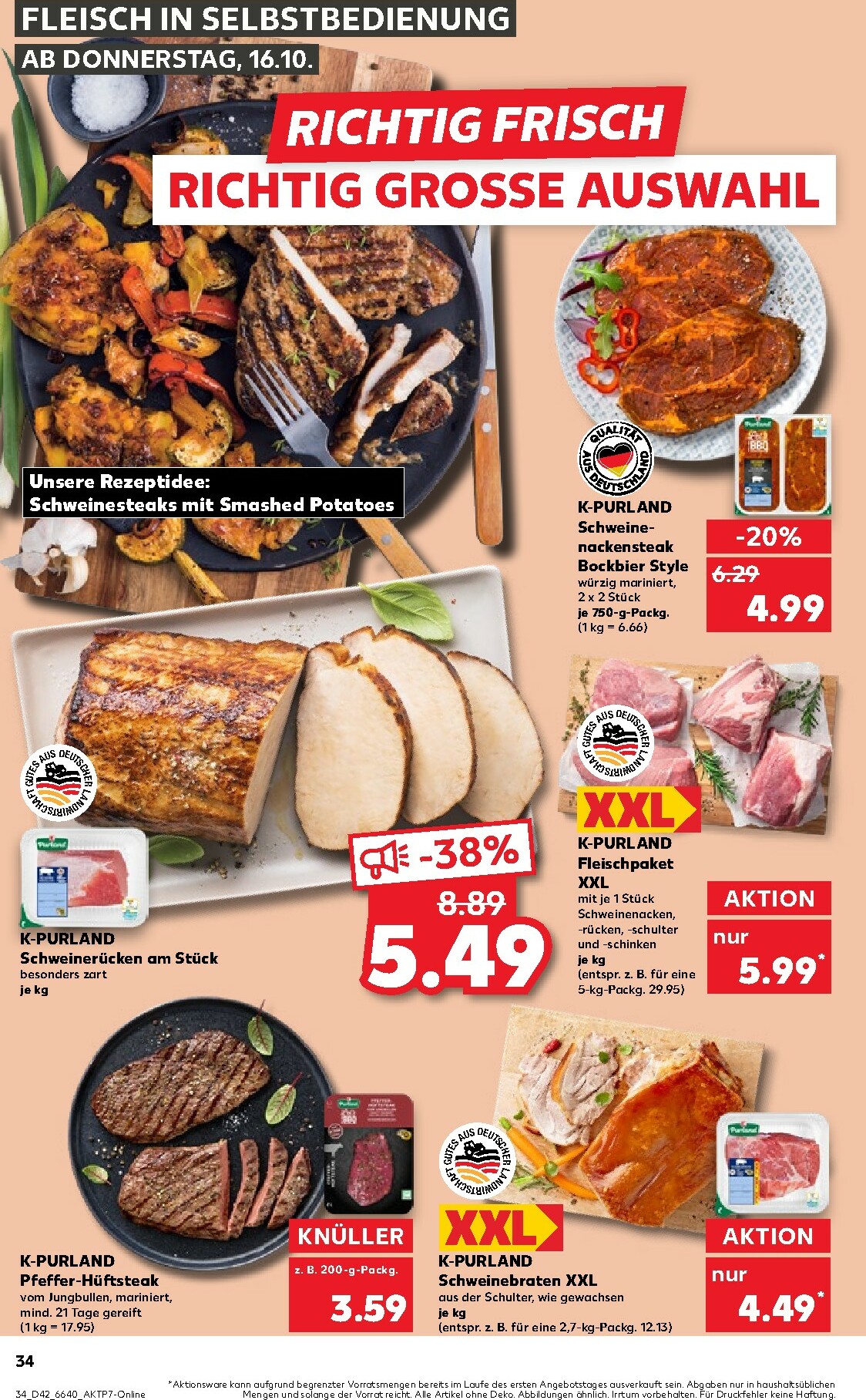 kaufland - Kaufland-Prospekt gültig vom 16.10. bis 22.10. - page: 34 kaufland - Kaufland-Prospekt gültig vom 16.10. bis 22.10. - page: 34