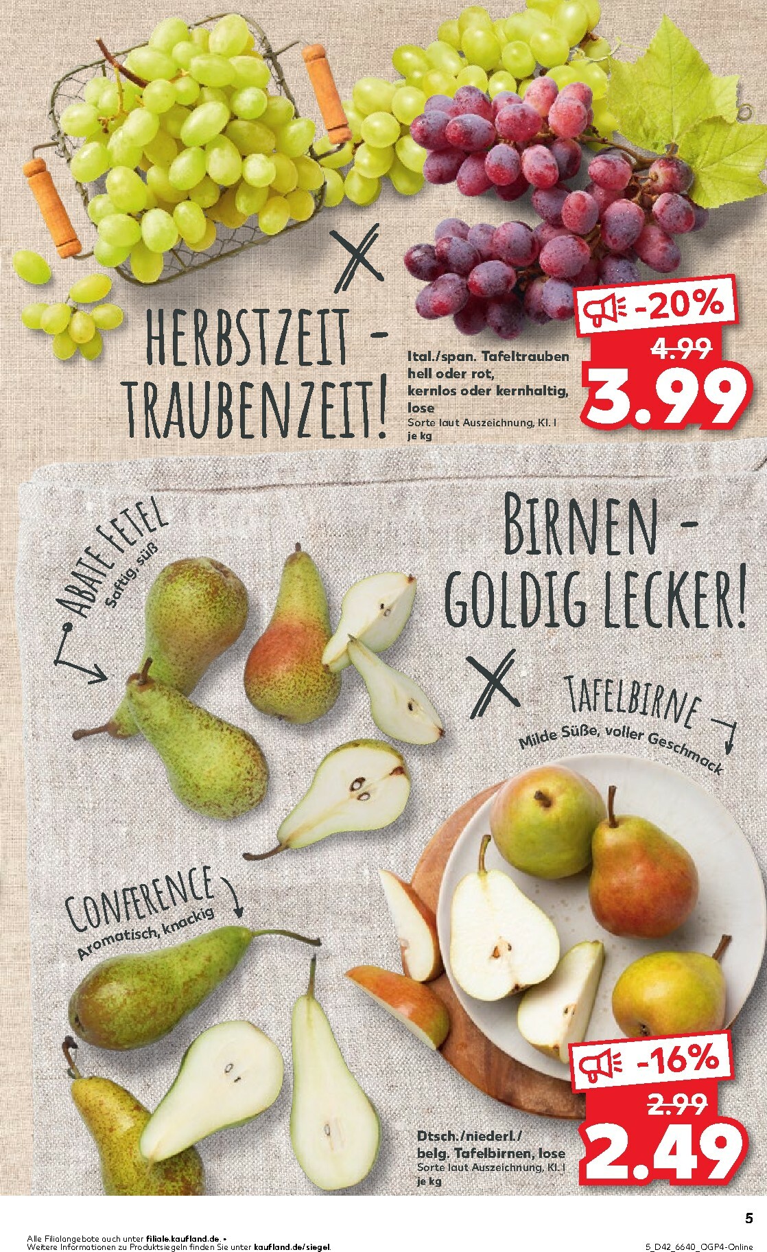 kaufland - Kaufland-Prospekt gültig vom 16.10. bis 22.10. - page: 5 kaufland - Kaufland-Prospekt gültig vom 16.10. bis 22.10. - page: 5