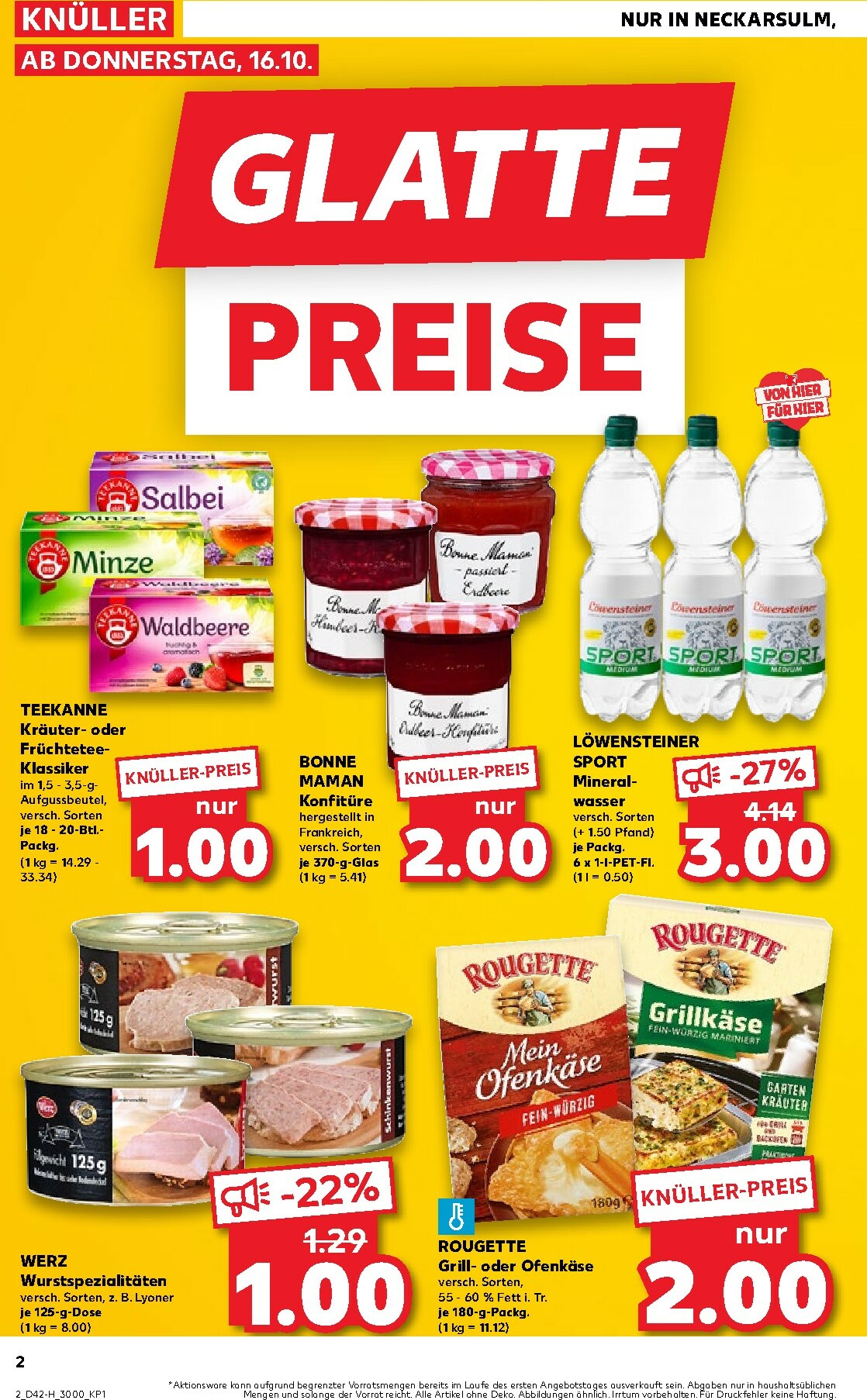 kaufland - Kaufland - Glatte Preise-Prospekt gültig vom 16.10. bis 22.10. - page: 2