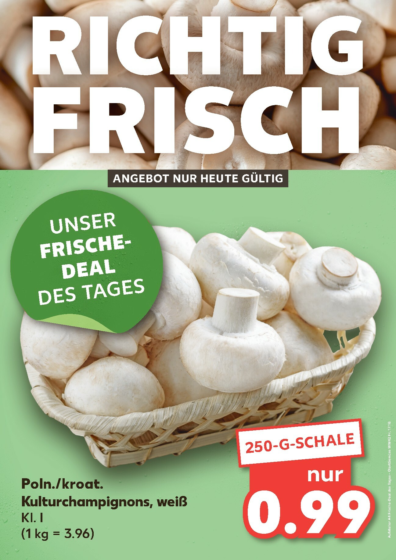 kaufland - Kaufland - Richtig Frisch-Prospekt gültig vom 17.10. bis 17.10.