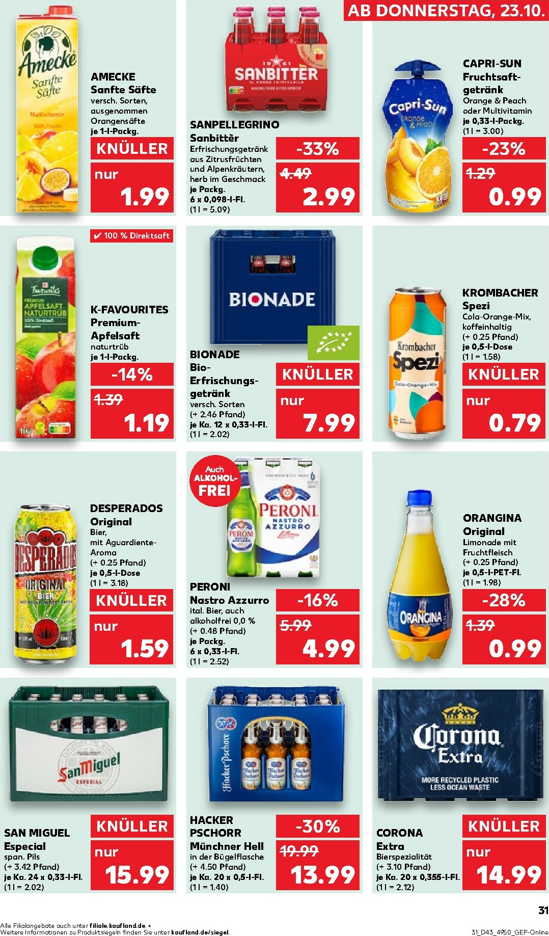 kaufland - Kaufland-Prospekt gültig vom 23.10. bis 29.10. - page: 31 kaufland - Kaufland-Prospekt gültig vom 23.10. bis 29.10. - page: 31