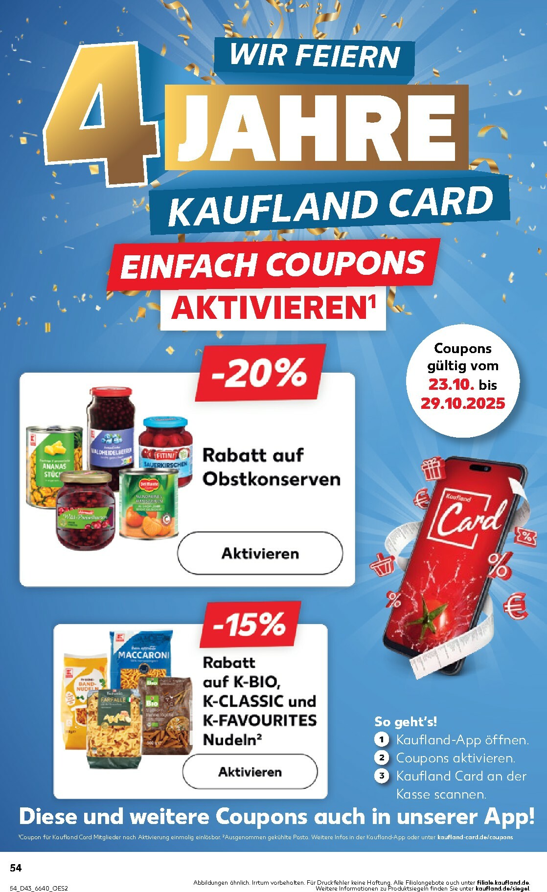 kaufland - Kaufland-Prospekt gültig vom 23.10. bis 29.10. - page: 54 kaufland - Kaufland-Prospekt gültig vom 23.10. bis 29.10. - page: 54