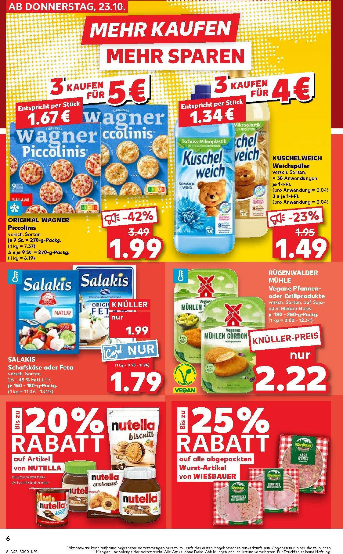 kaufland - Kaufland-Prospekt gültig vom 23.10. bis 29.10. - page: 6 kaufland - Kaufland-Prospekt gültig vom 23.10. bis 29.10. - page: 6