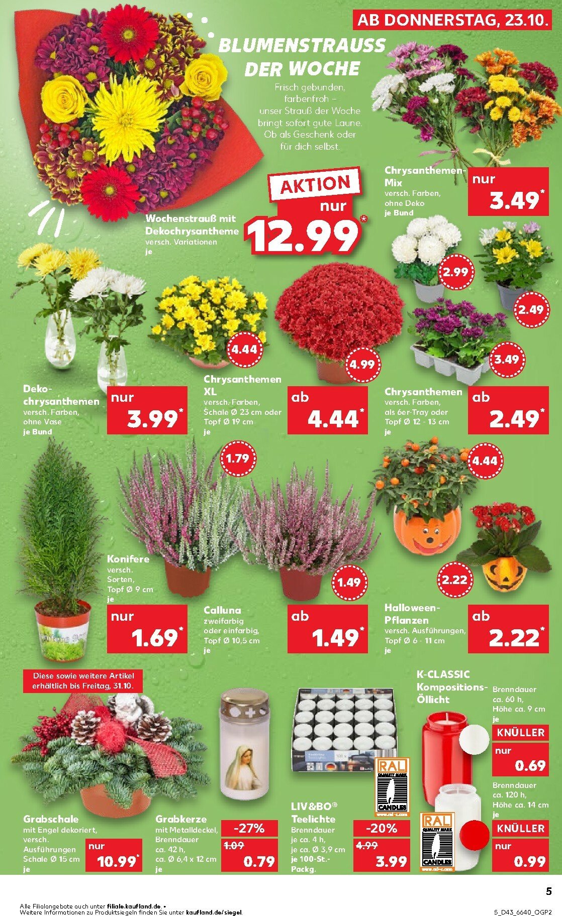 kaufland - Kaufland-Prospekt gültig vom 23.10. bis 29.10. - page: 5 kaufland - Kaufland-Prospekt gültig vom 23.10. bis 29.10. - page: 5