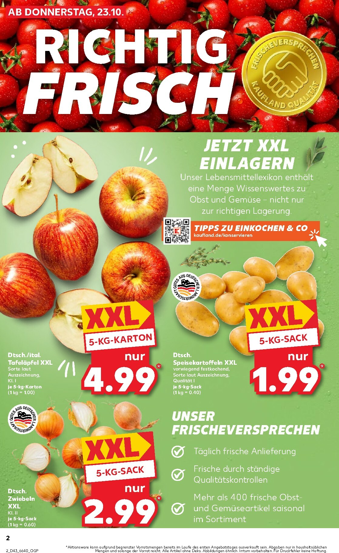 kaufland - Kaufland-Prospekt gültig vom 23.10. bis 29.10. - page: 2 kaufland - Kaufland-Prospekt gültig vom 23.10. bis 29.10. - page: 2