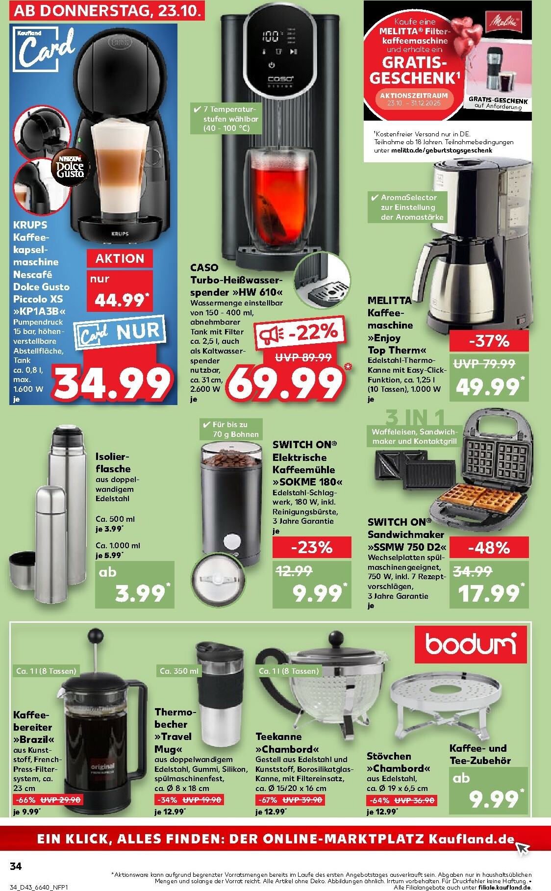 kaufland - Kaufland-Prospekt gültig vom 23.10. bis 29.10. - page: 34 kaufland - Kaufland-Prospekt gültig vom 23.10. bis 29.10. - page: 34