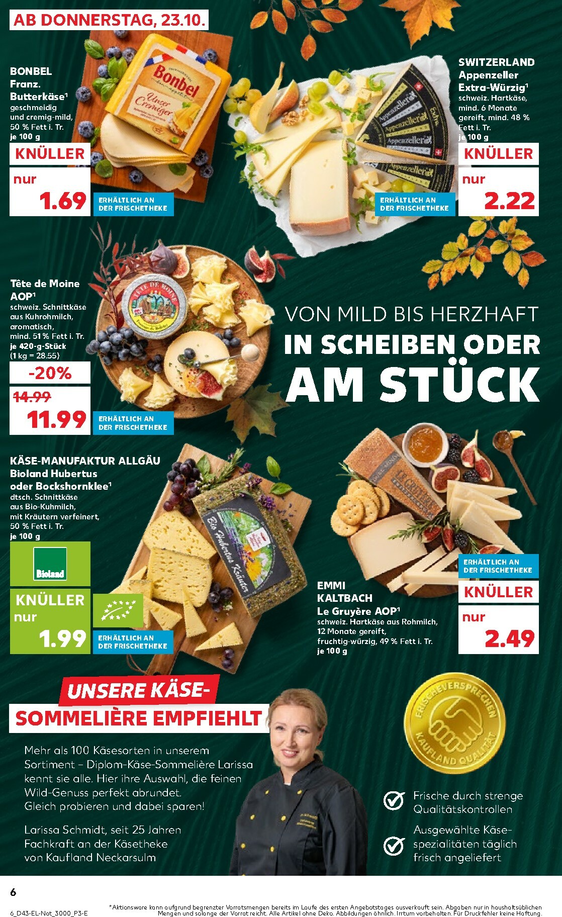 kaufland - Kaufland - Wild, Wein, Käse & Co-Prospekt gültig vom 23.10. bis 29.10. - page: 6