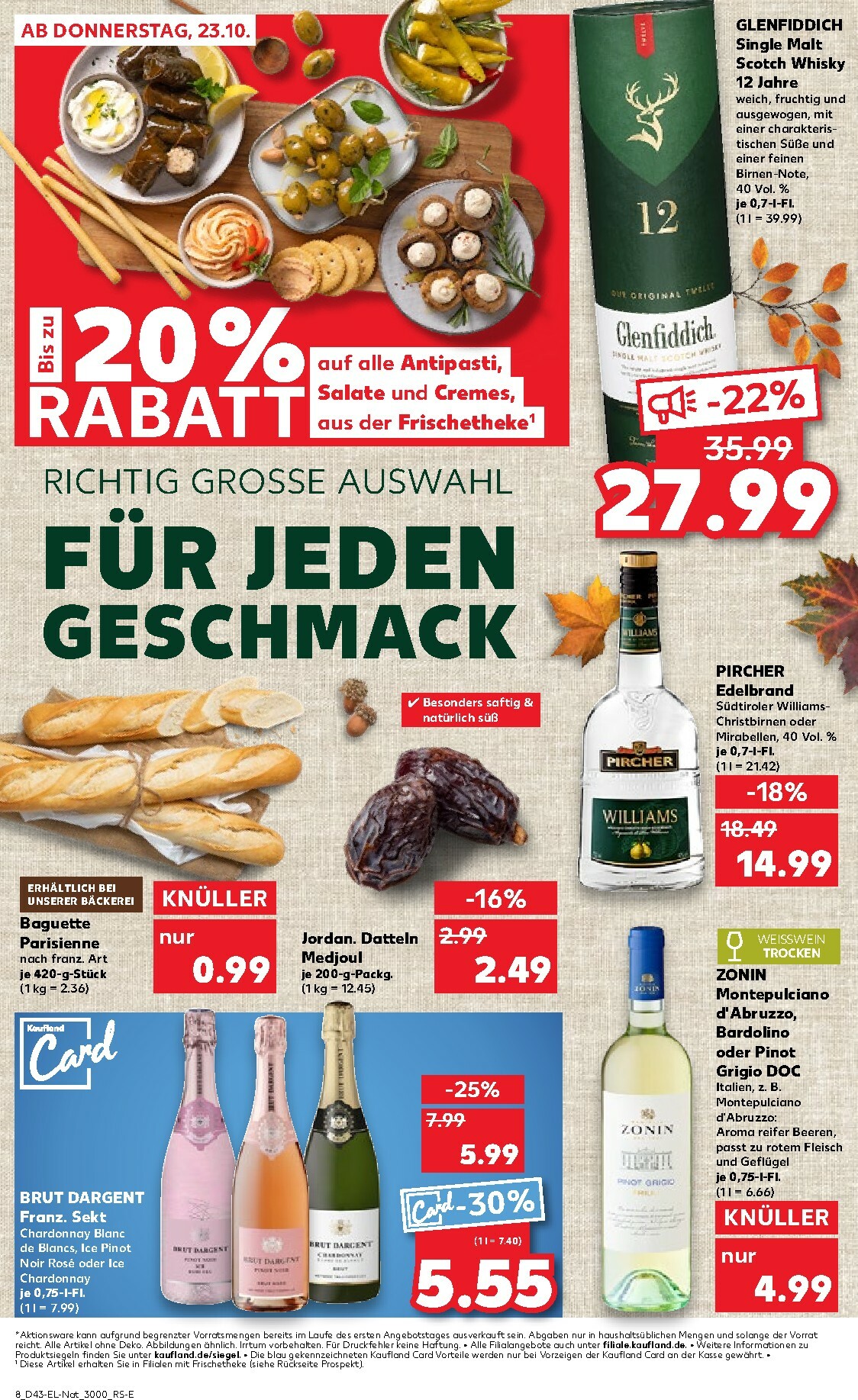 kaufland - Kaufland - Wild, Wein, Käse & Co-Prospekt gültig vom 23.10. bis 29.10. - page: 8