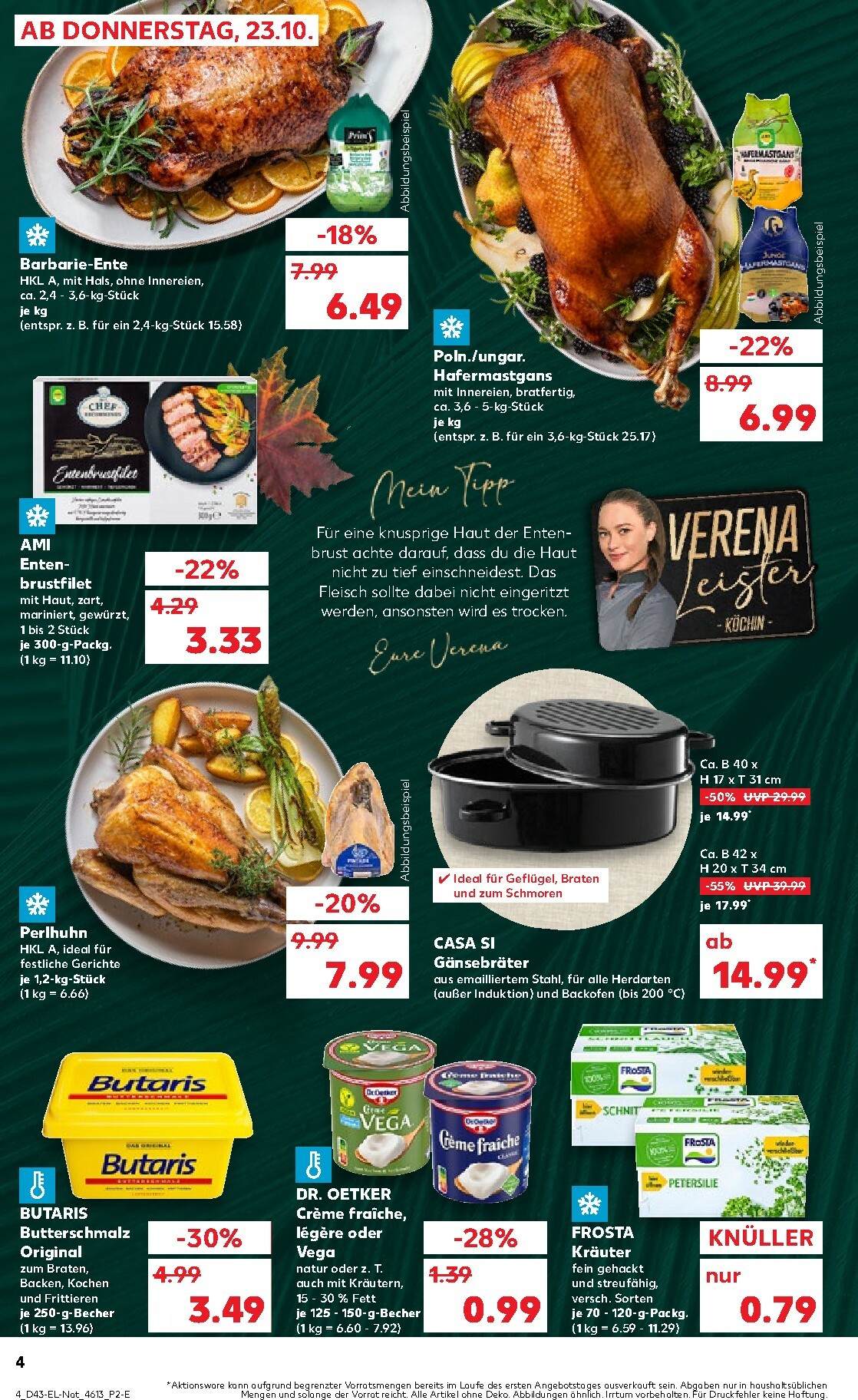kaufland - Kaufland - Wild, Wein, Käse & Co-Prospekt gültig vom 23.10. bis 29.10. - page: 4