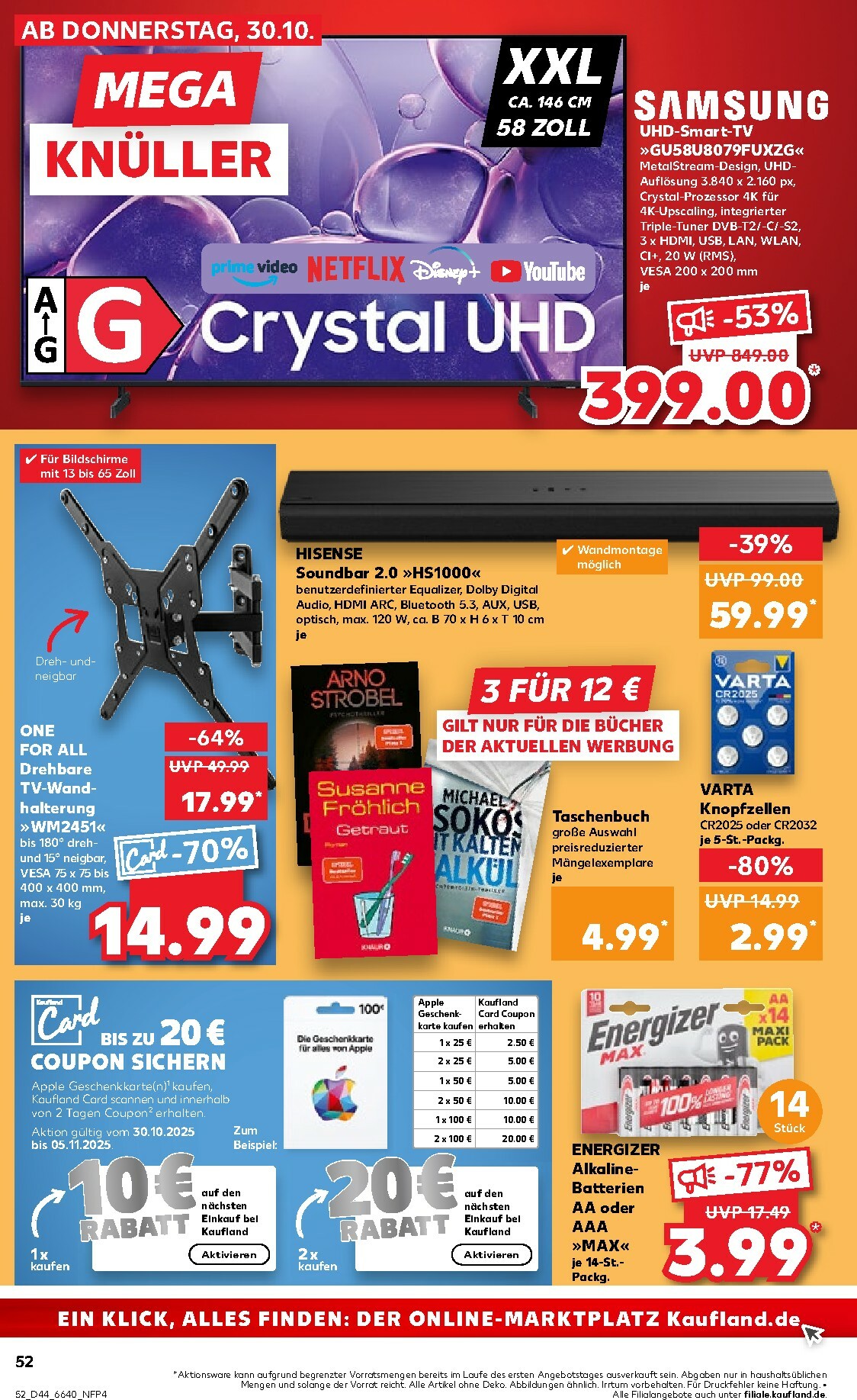 kaufland - Kaufland-Prospekt gültig vom 30.10. bis 05.11. - page: 52 kaufland - Kaufland-Prospekt gültig vom 30.10. bis 05.11. - page: 52