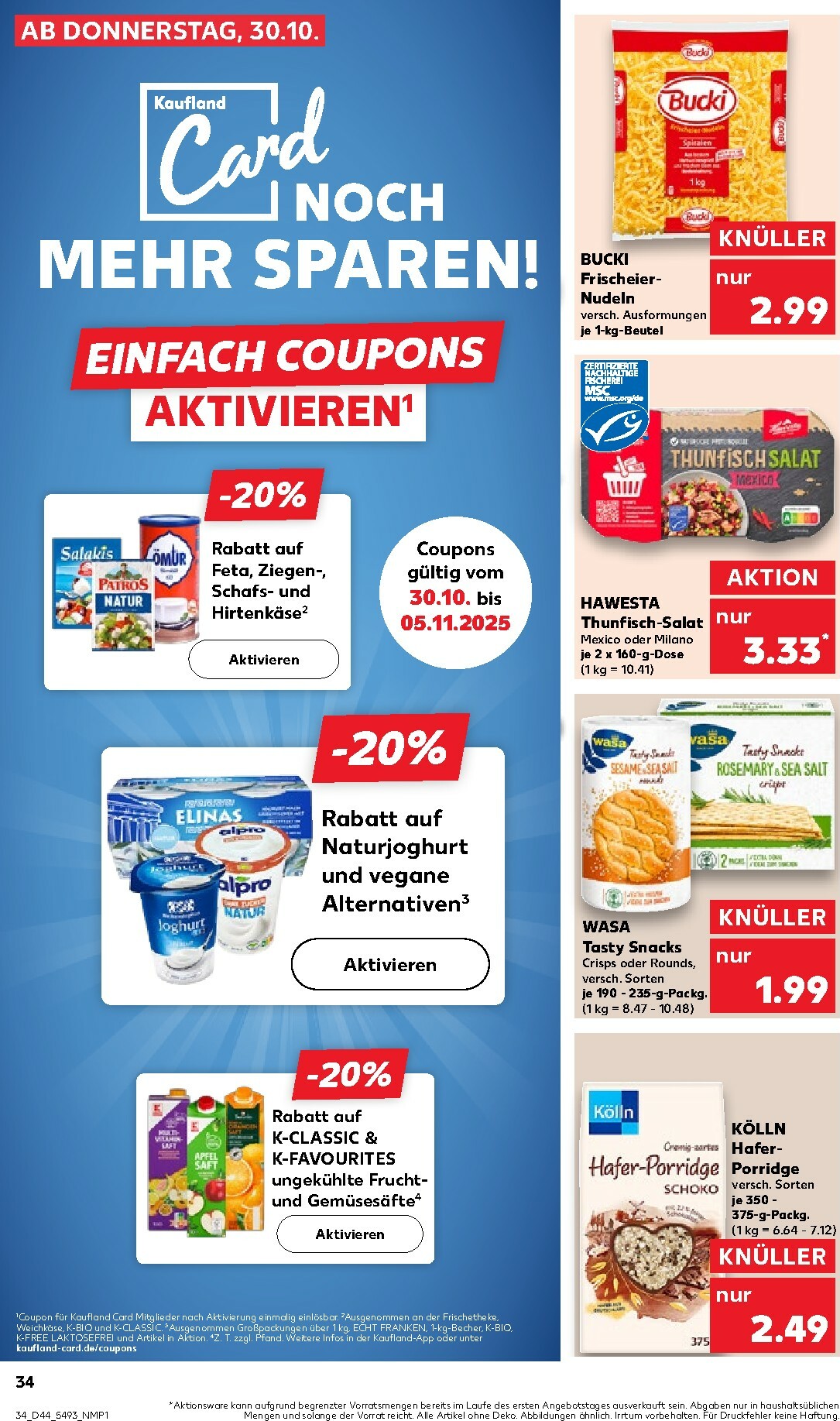 kaufland - Kaufland-Prospekt gültig vom 30.10. bis 05.11. - page: 34 kaufland - Kaufland-Prospekt gültig vom 30.10. bis 05.11. - page: 34