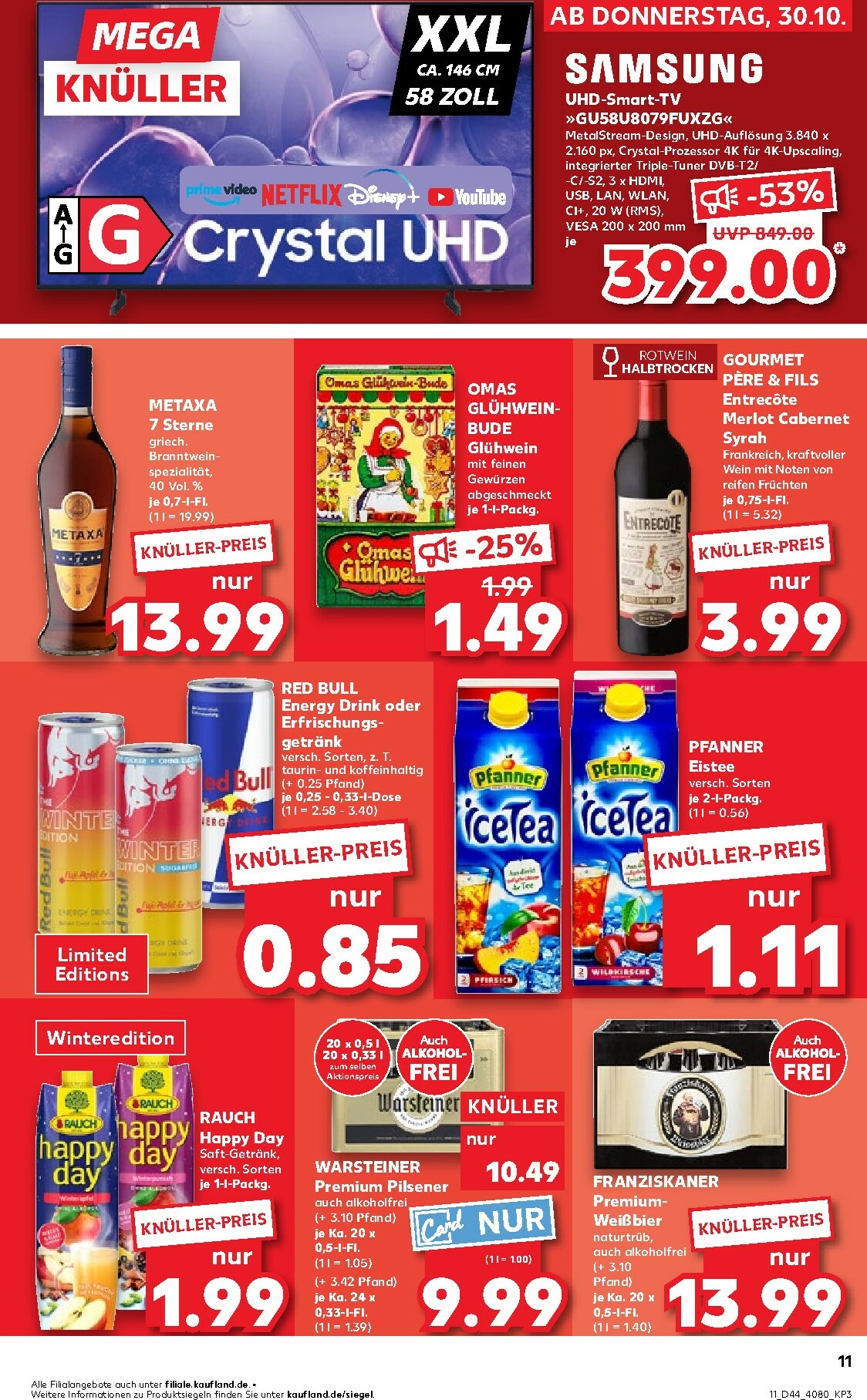 kaufland - Kaufland-Prospekt gültig vom 30.10. bis 05.11. - page: 11 kaufland - Kaufland-Prospekt gültig vom 30.10. bis 05.11. - page: 11