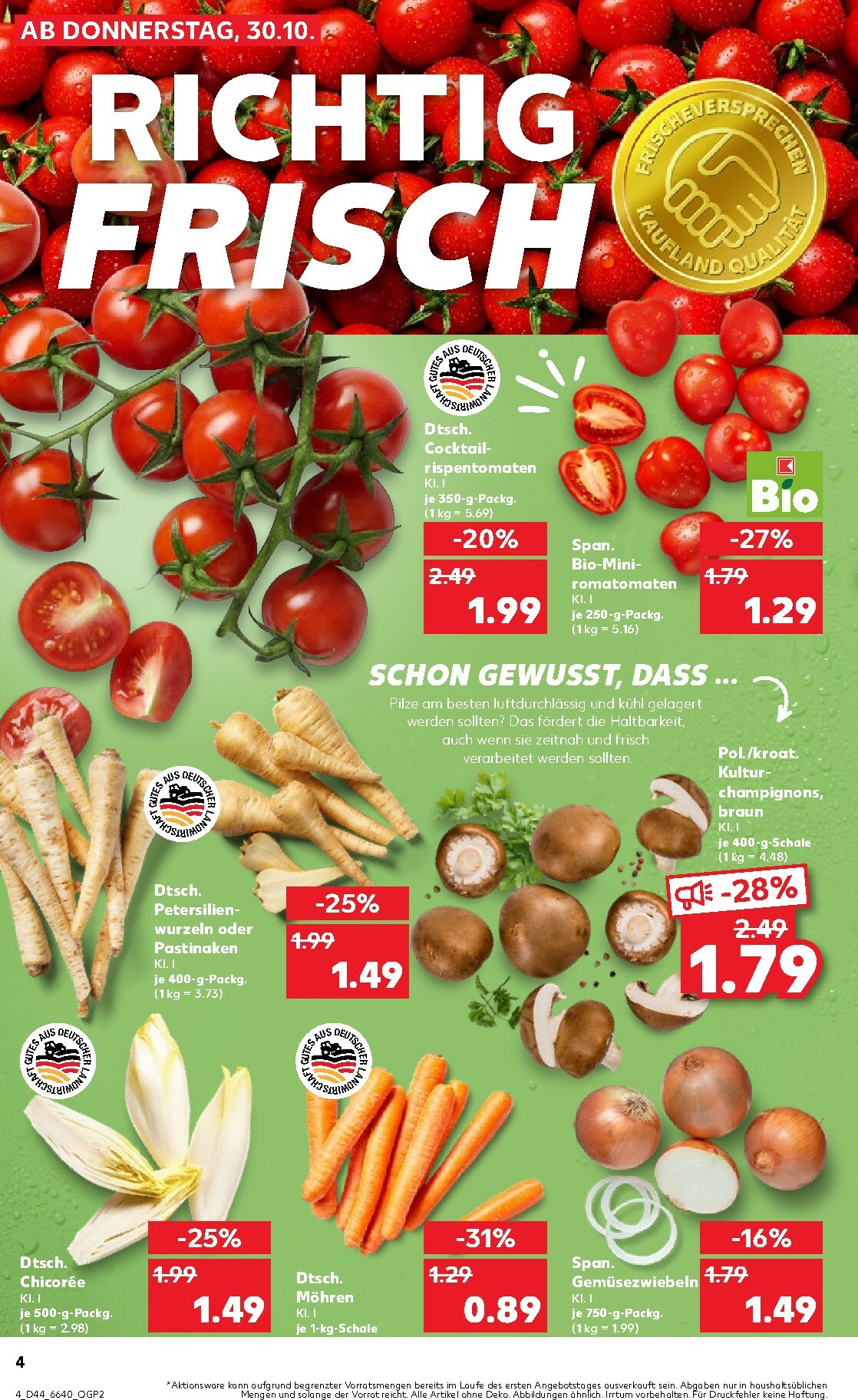 kaufland - Kaufland-Prospekt gültig vom 30.10. bis 05.11. - page: 4 kaufland - Kaufland-Prospekt gültig vom 30.10. bis 05.11. - page: 4