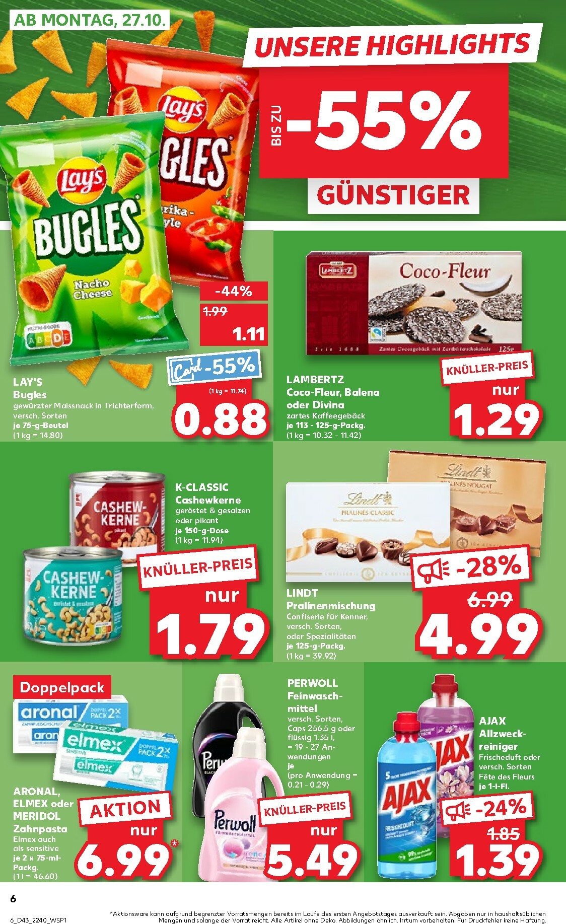 kaufland - Kaufland - Wochenstart-Prospekt gültig vom 27.10. bis 29.10. - page: 6 kaufland - Kaufland - Wochenstart-Prospekt gültig vom 27.10. bis 29.10. - page: 6