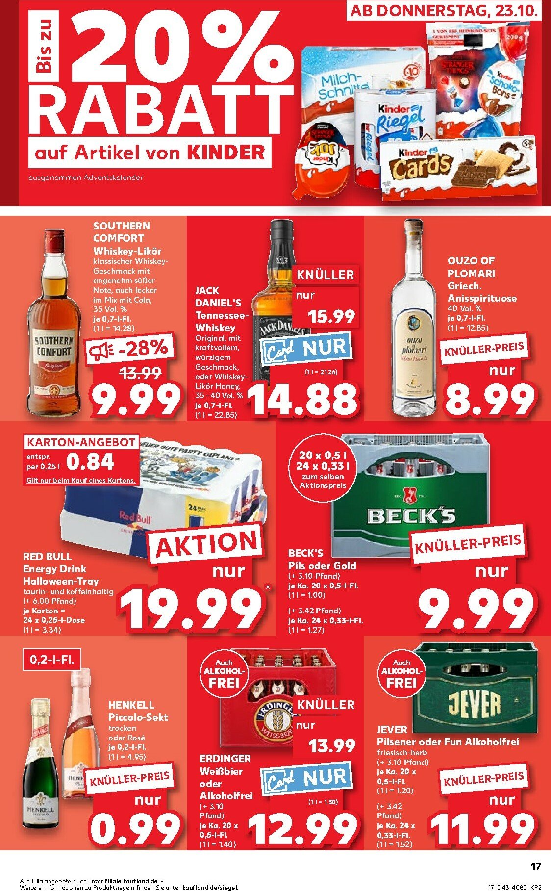 kaufland - Kaufland - Wochenstart-Prospekt gültig vom 27.10. bis 29.10. - page: 17 kaufland - Kaufland - Wochenstart-Prospekt gültig vom 27.10. bis 29.10. - page: 17