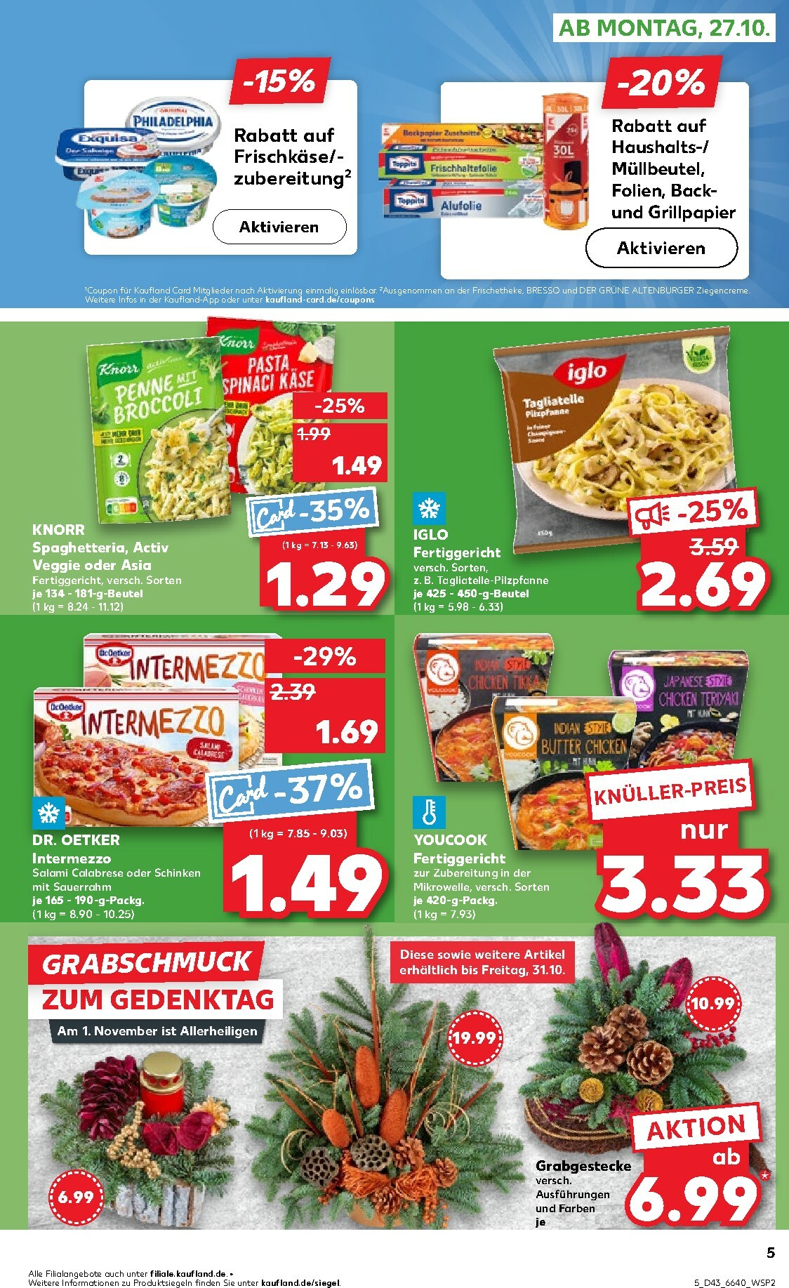 kaufland - Kaufland - Wochenstart-Prospekt gültig vom 27.10. bis 29.10. - page: 5 kaufland - Kaufland - Wochenstart-Prospekt gültig vom 27.10. bis 29.10. - page: 5