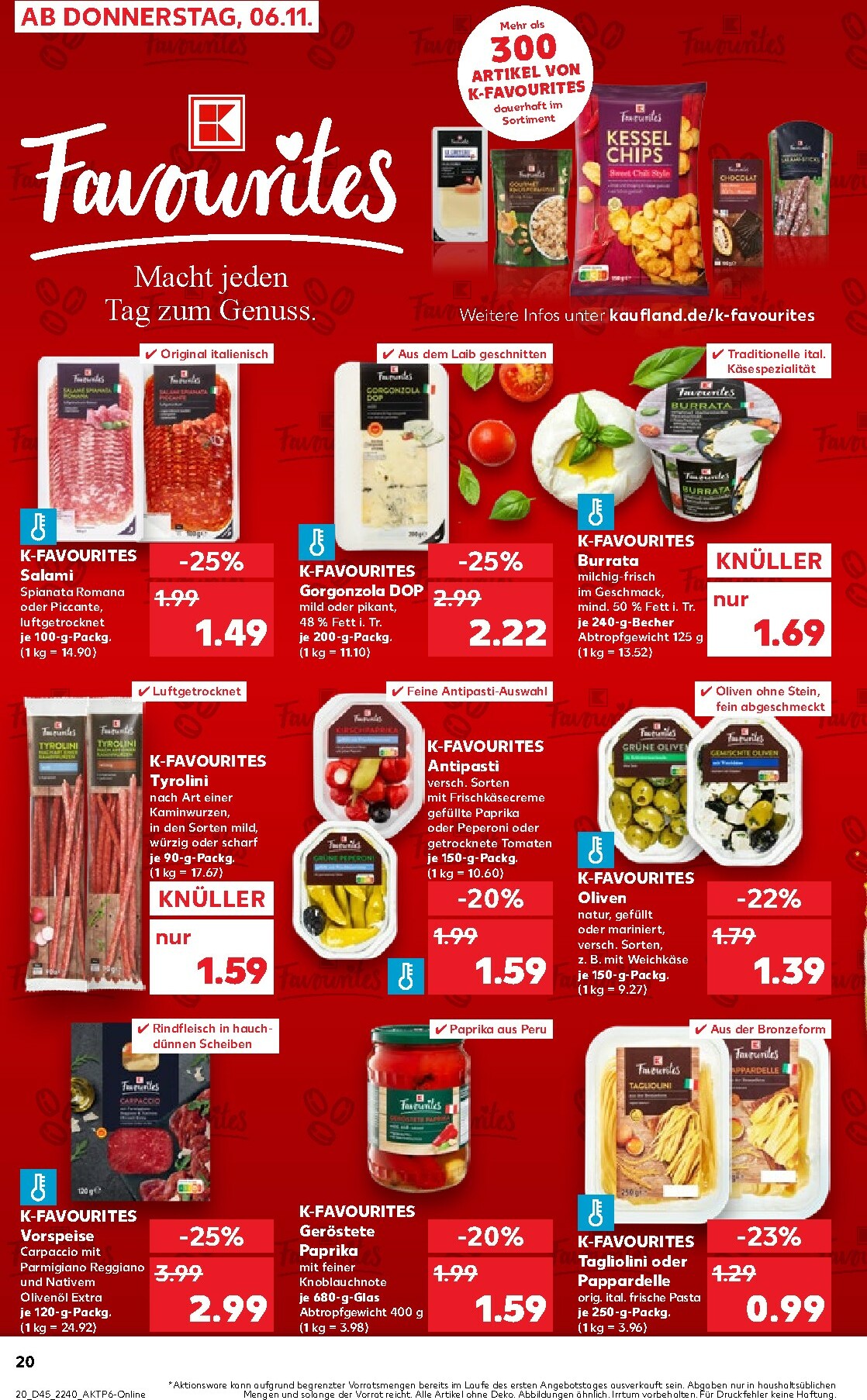 kaufland - Kaufland-Prospekt gültig vom 06.11. bis 12.11. - page: 20