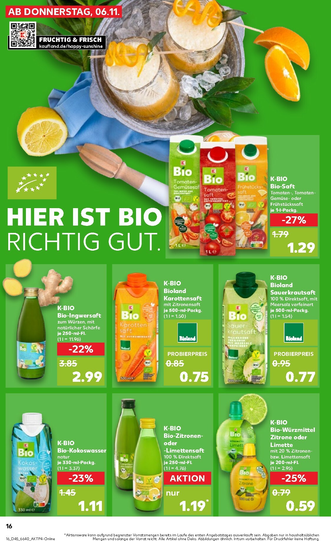 kaufland - Kaufland-Prospekt gültig vom 06.11. bis 12.11. - page: 16